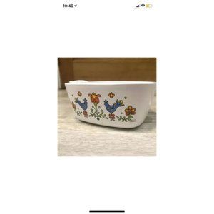 RARE p-43-b 2.75 quart bird pattern corningware di